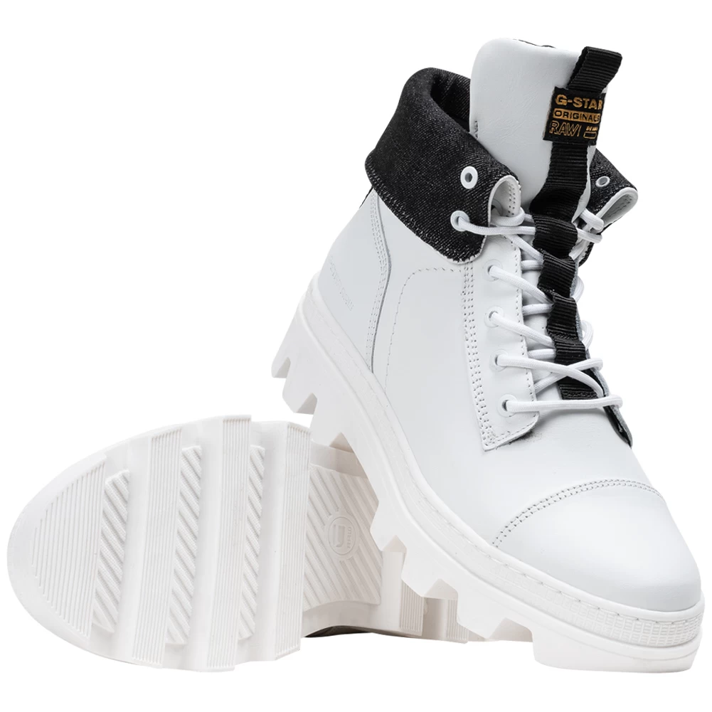 G-STAR RAW NOXER High Fld Lea Mujer Botines 2211 020810 BLANCO - Imagen 2