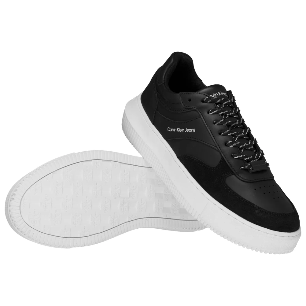 Calvin Klein Jeans Chunky Cupsole 1 Mujer Sneakers De Piel YW0YW00510BDS - Imagen 2