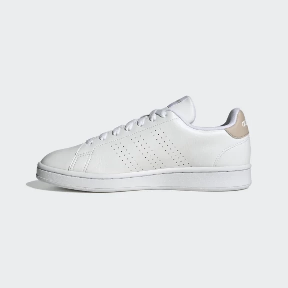 Zapatillas Adidas Advantage Blanco Marr贸n Mujer - Imagen 2