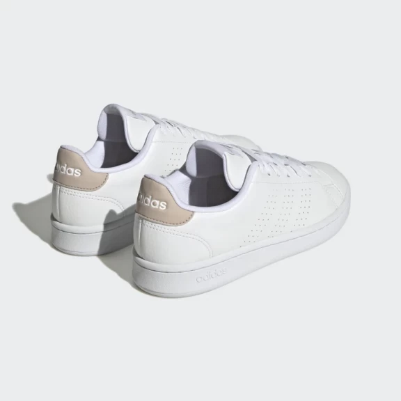Zapatillas Adidas Advantage Blanco Marr贸n Mujer - Imagen 4