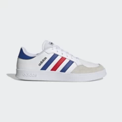 Zapatillas Adidas Breaknet Blanco Azul Rojo Hombre
