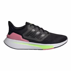 Zapatillas Adidas EQ21 Run Negro Gris Rosa Mujer