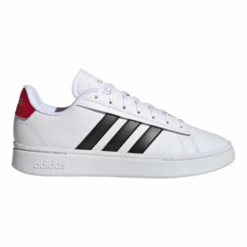 Zapatillas Adidas Grand Court Alpha Blanco Negro Rojo Hombre