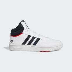 Zapatillas Adidas Hoops 3.0 Mid Blanco Negro Hombre