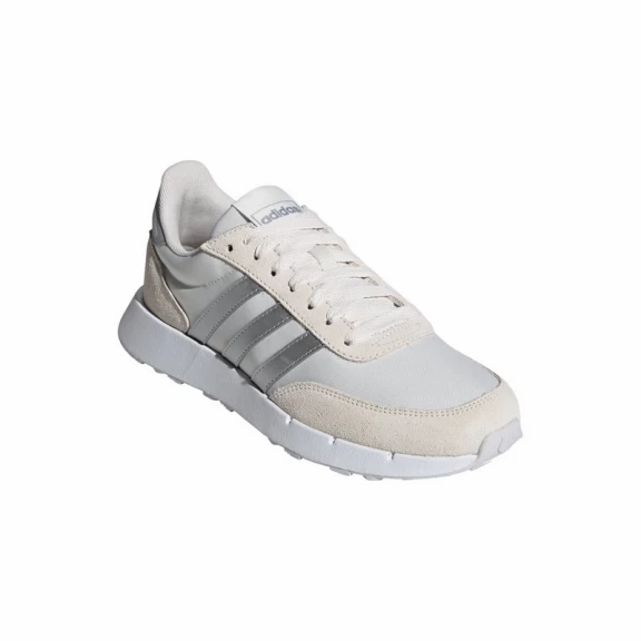 Zapatillas Adidas Run 60s 2.0 Blanco Plata Beige Mujer - Imagen 3