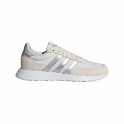 Zapatillas Adidas Run 60s 2.0 Blanco Plata Beige Mujer