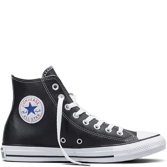 Zapatillas Converse Chuck Taylor Hi Piel Negro Unisex