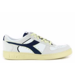 Zapatillas Diadora Magic BSKT Low Suede Blanco Marino Hombre