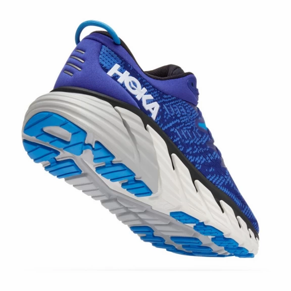 Zapatillas Hoka Gaviota 4 Azul Blanco Hombre - Imagen 4