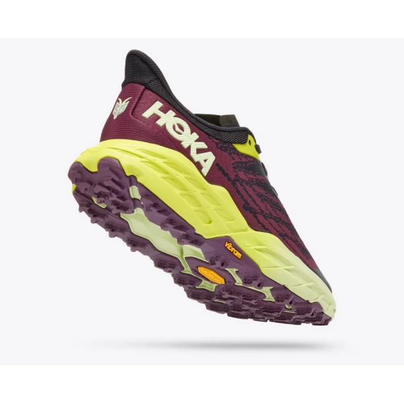 Zapatillas Hoka Speedgoat 5 Berenjena Lima Mujer - Imagen 4