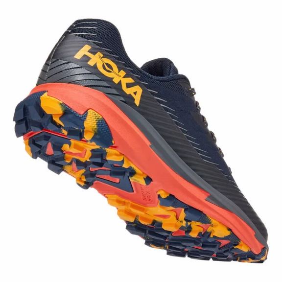 Zapatillas Hoka Torrent 2 Negro Azul Naranja Hombre - Imagen 4