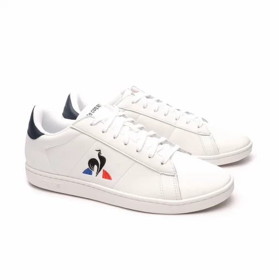 Zapatillas Le Coq Sportif Courtset Blanco Azul Hombre - Imagen 3