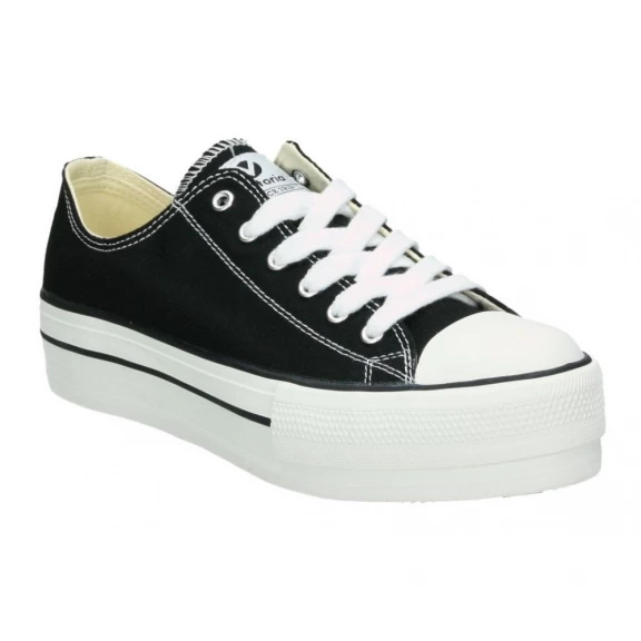 Zapatillas Lona Victoria Plataforma 1061100 Negro Mujer - Imagen 5