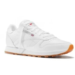 Zapatillas Reebok Classic W Leather Blanca Suela Caramelo