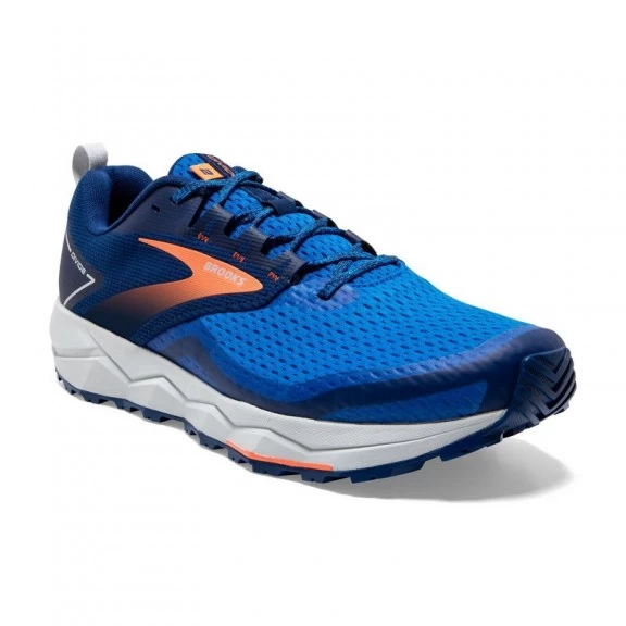 Zapatillas Running Brooks Divide 2 Azul Naranja Hombre - Imagen 3