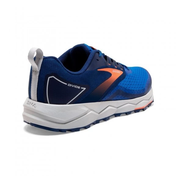 Zapatillas Running Brooks Divide 2 Azul Naranja Hombre - Imagen 4