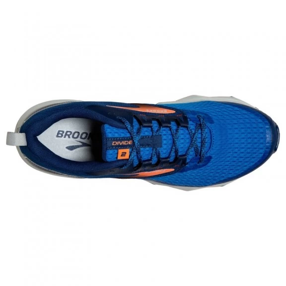 Zapatillas Running Brooks Divide 2 Azul Naranja Hombre - Imagen 5