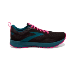 Zapatillas Running Brooks Revel 5 Negro Azul Rosa Mujer