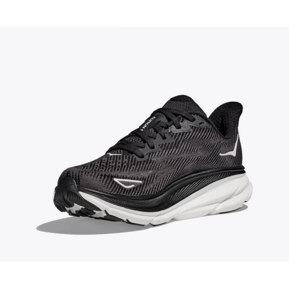 Zapatillas Running Hoka Clifton 9 Negro Blanco Hombre - Imagen 3