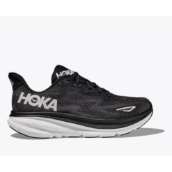 Zapatillas Running Hoka Clifton 9 Negro Blanco Hombre