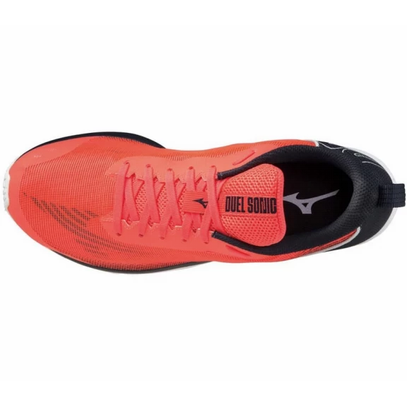 Zapatillas Running Mizuno Duel Sonic 2 Naranja Negro Hombre - Imagen 3