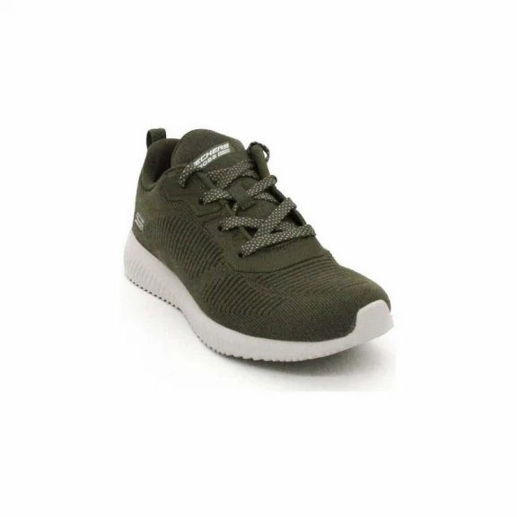 Zapatillas Skechers Bobs Squad Verde Oliva Mujer