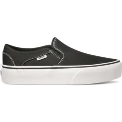 Zapatillas Vans Asher Platforma Negra Mujer