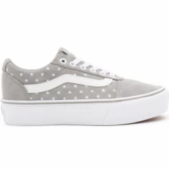 Zapatillas Vans WM Ward Platform Suede Dots Gris Blanco